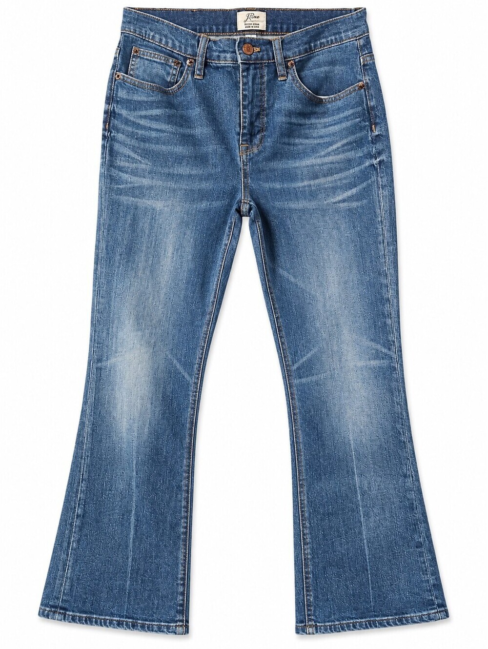 J.Crew Billie Demi Boot Crop Jeans Womens 29 Blue High Rise Bootcut Flare Denim